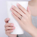 Nhẫn nữ bạc S925 khảm, size 6, 7, 9