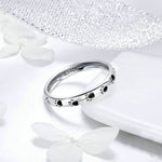 Pet Footprint Ring S925 Sterling Silver Oil Drop Ring, 5, 6, 7, 8, 9