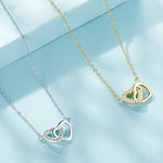 Dây chuyền nữ bạc sterling S925 Love, SCN181, SCN181 (Vàng)