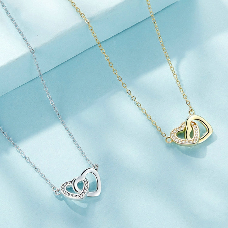 Dây chuyền nữ bạc sterling S925 Love, SCN181, SCN181 (Vàng)