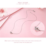 Dây chuyền nữ bạc sterling S925 Love, SCN181, SCN181 (Vàng)