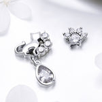 Bông tai mèo bạc sterling S925 phong cách cổ điển Bông tai nữ, SCE424