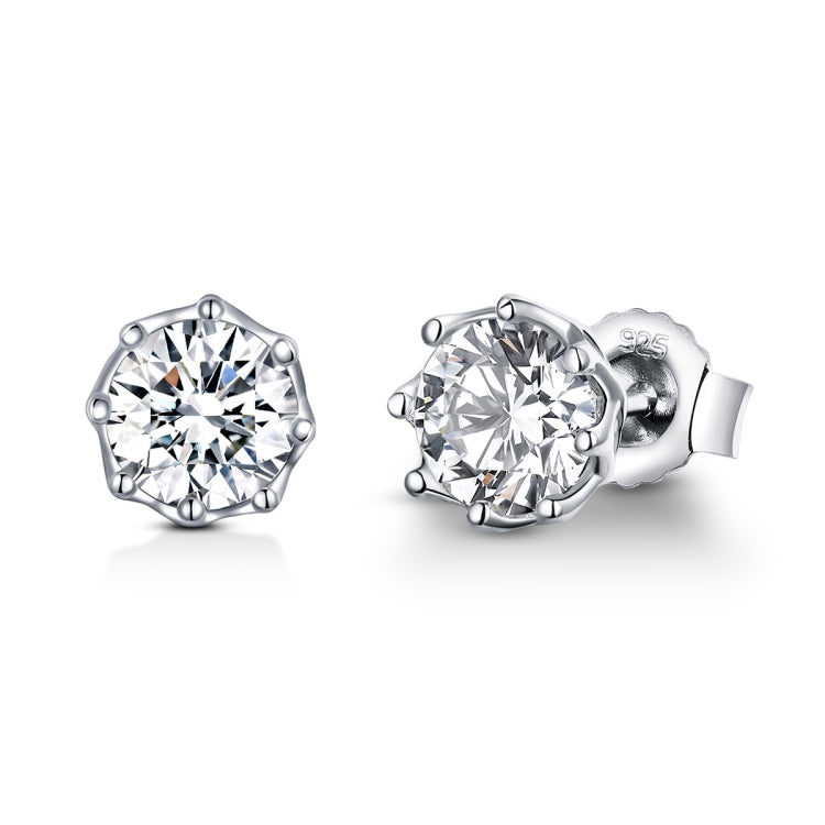 Bông tai đinh bạc sterling S925 Bông tai đá Zircon, SCE499