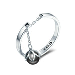 Nhẫn ngọc trai hở bạc sterling S925, SCR314