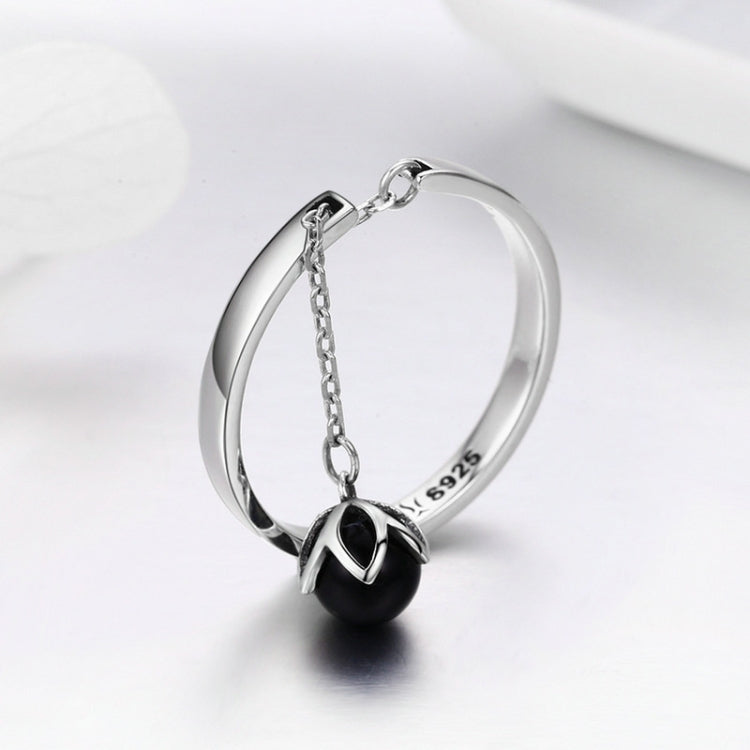 Nhẫn ngọc trai hở bạc sterling S925, SCR314