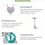 Cute Bear S925 Sterling Silver Rose Gold Plated Zircon Necklace, SCN271