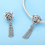Hạt bạc sterling S925 hình trái tim tình yêu, SCC722