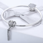 Hạt bạc sterling S925 hình trái tim tình yêu, SCC722