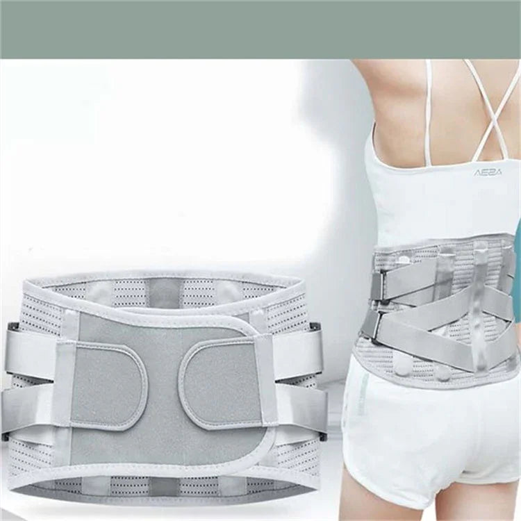 Đai lưng y tế có tấm thép hỗ trợ, ấm và thoáng khí, S, M, L, XL, XXL
