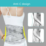 Đai lưng y tế có tấm thép hỗ trợ, ấm và thoáng khí, S, M, L, XL, XXL