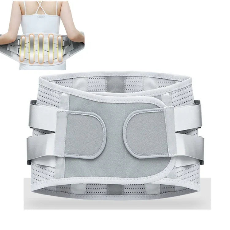 Đai lưng y tế có tấm thép hỗ trợ, ấm và thoáng khí, S, M, L, XL, XXL