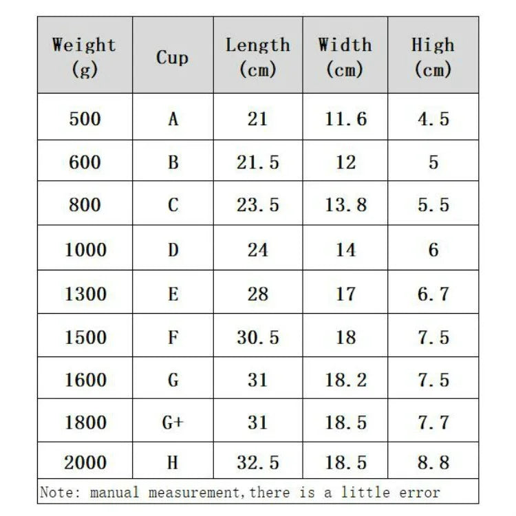 Cấy ghép ngực silicone liền dành cho giả nữ, ngực giả hình tròn, 500g, 600g, 800g, 1000g, 1300g, 1500g, 1800g, 2000g
