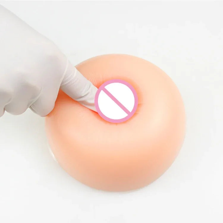 Ngực giả silicone hình tròn dành cho nam giả nữ, cấy ghép ngực giả, 500g, 600g, 800g, 1000g