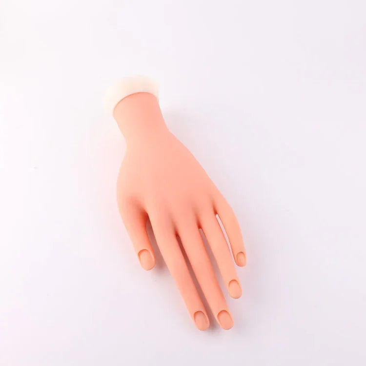 Mô hình tay giả luyện tập làm móng, mô hình tay trưng bày, có thể định vị, không uốn cong