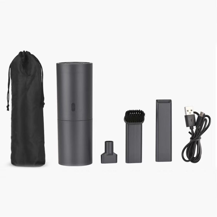 Máy hút bụi cầm tay mini sáng tạo, sạc USB, công suất cao, máy hút bụi gia đình, màu xám không gian, trắng tinh khiết