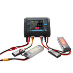 Bộ Sạc Pin Lithium Cân Bằng Điều Khiển Từ Xa Máy Bay Mô Hình HTRC T240, Cục Sạc B6, Phích Cắm EU, Phích Cắm US