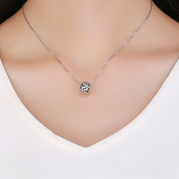 Hạt bạc S925 hình hoa nhỏ giọt dầu cho vòng tay DIY, SCC729