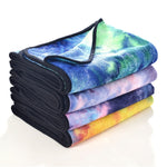 Khăn microfiber thân thiện môi trường, chống trượt, thảm yoga gấp gọn, thể thao, kích thước: 183 x 63cm, màu xanh lá cây, xanh đậm, tím, vàng