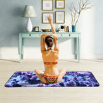 Khăn microfiber thân thiện môi trường, chống trượt, thảm yoga gấp gọn, thể thao, kích thước: 183 x 63cm, màu xanh lá cây, xanh đậm, tím, vàng