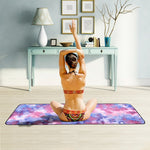 Khăn microfiber thân thiện môi trường, chống trượt, thảm yoga gấp gọn, thể thao, kích thước: 183 x 63cm, màu xanh lá cây, xanh đậm, tím, vàng