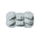 Bộ 6 khuôn bánh và socola sáng tạo hình xe 3D, khuôn nướng silicone gia dụng, hình xe 3D (xanh dương), hình xe 3D (hồng)