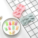 Bộ 6 khuôn bánh và socola sáng tạo hình xe 3D, khuôn nướng silicone gia dụng, hình xe 3D (xanh dương), hình xe 3D (hồng)
