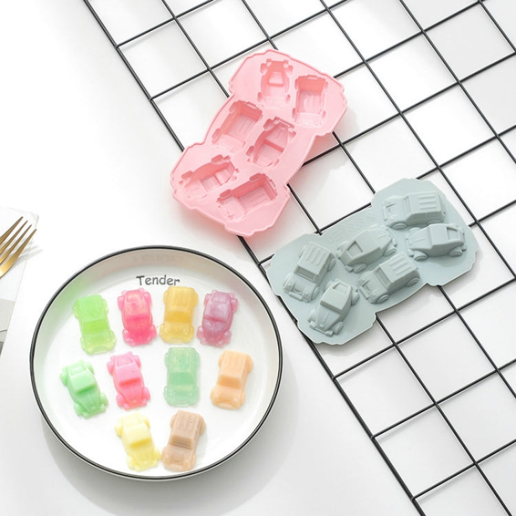 Bộ 6 khuôn bánh và socola sáng tạo hình xe 3D, khuôn nướng silicone gia dụng, hình xe 3D (xanh dương), hình xe 3D (hồng)