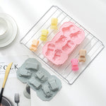 Bộ 6 khuôn bánh và socola sáng tạo hình xe 3D, khuôn nướng silicone gia dụng, hình xe 3D (xanh dương), hình xe 3D (hồng)