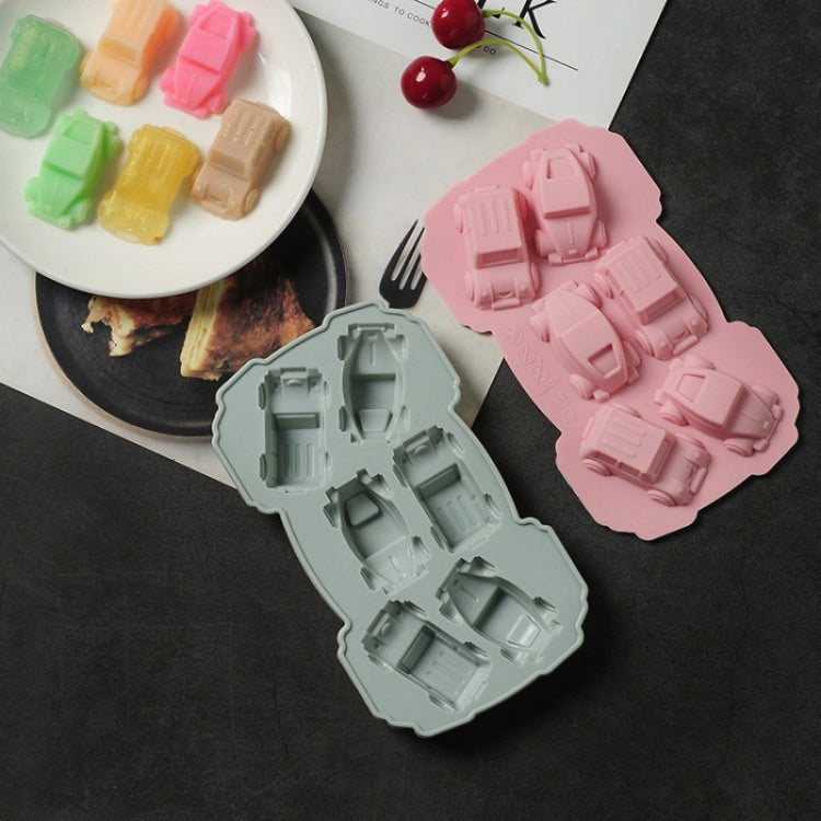 Bộ 6 khuôn bánh và socola sáng tạo hình xe 3D, khuôn nướng silicone gia dụng, hình xe 3D (xanh dương), hình xe 3D (hồng)