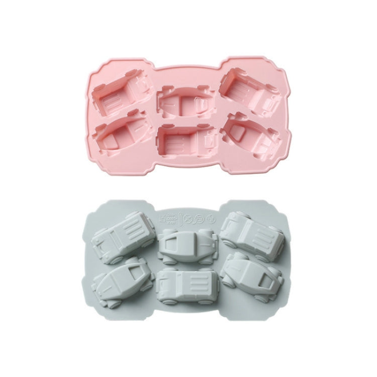 Bộ 6 khuôn bánh và socola sáng tạo hình xe 3D, khuôn nướng silicone gia dụng, hình xe 3D (xanh dương), hình xe 3D (hồng)
