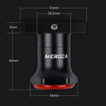 Đèn phanh cảm biến thông minh MEROCA MX2 cho xe đạp leo núi, đèn đuôi xe đạp đường phố sạc USB, lắp đặt dưới yên màu đen, nhiều màu, vàng hồng, lắp đặt trên ống yên màu đen