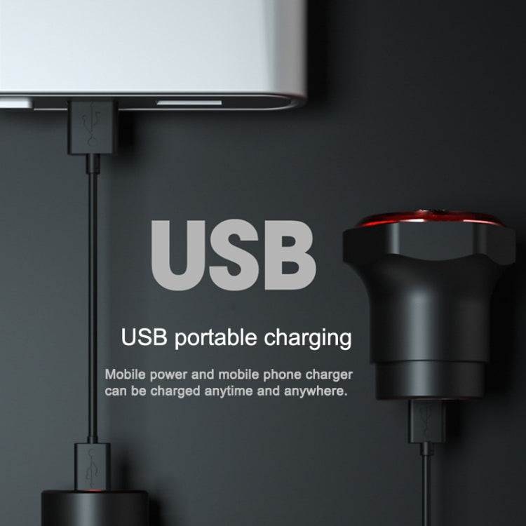 Đèn phanh cảm biến thông minh MEROCA MX2 cho xe đạp leo núi, đèn đuôi xe đạp đường phố sạc USB, lắp đặt dưới yên màu đen, nhiều màu, vàng hồng, lắp đặt trên ống yên màu đen
