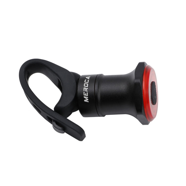 Đèn phanh cảm biến thông minh MEROCA MX2 cho xe đạp leo núi, đèn đuôi xe đạp đường phố sạc USB, lắp đặt dưới yên màu đen, nhiều màu, vàng hồng, lắp đặt trên ống yên màu đen