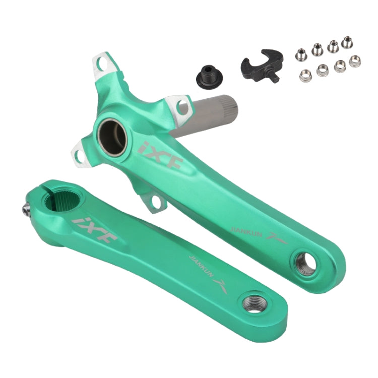 Trục khuỷu xe đạp địa hình JIANKUN IXF rỗng, đĩa đơn sửa đổi, trục khuỷu trái và phải, trục dưới, trục khuỷu trái và phải, trục khuỷu trái và phải + bộ gác dưới
