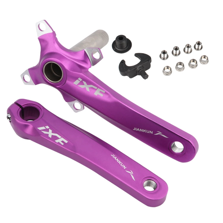 Trục khuỷu xe đạp địa hình JIANKUN IXF rỗng, đĩa đơn sửa đổi, trục khuỷu trái và phải, trục dưới, trục khuỷu trái và phải, trục khuỷu trái và phải + bộ gác dưới