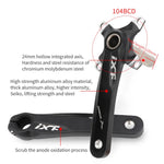 Trục khuỷu xe đạp địa hình JIANKUN IXF rỗng, đĩa đơn sửa đổi, trục khuỷu trái và phải, trục dưới, trục khuỷu trái và phải, trục khuỷu trái và phải + bộ gác dưới