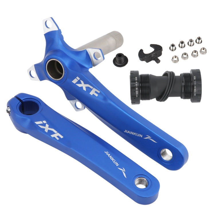 Trục khuỷu xe đạp địa hình JIANKUN IXF rỗng, đĩa đơn sửa đổi, trục khuỷu trái và phải, trục dưới, trục khuỷu trái và phải, trục khuỷu trái và phải + bộ gác dưới