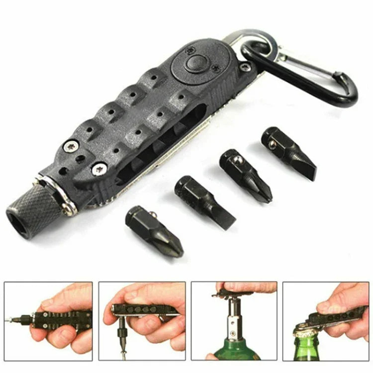 Dụng cụ đa năng mini di động, tua vít đa năng, mở nắp chai, tua vít mở nắp chai