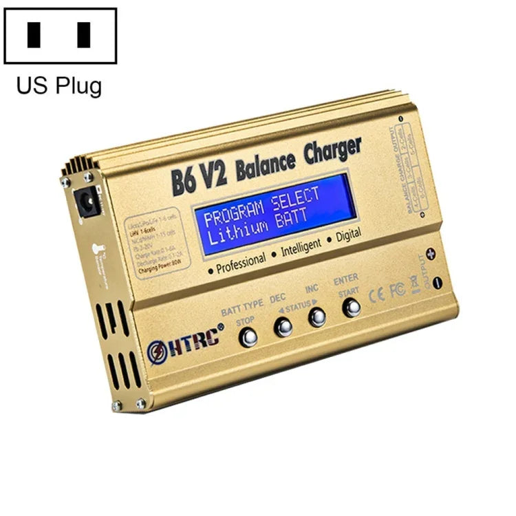 Bộ Sạc Cân Bằng Thông Minh Máy Bay Mô Hình HTRC B6 V2, Phích Cắm US, Phích Cắm EU, Phích Cắm UK, Phích Cắm AU