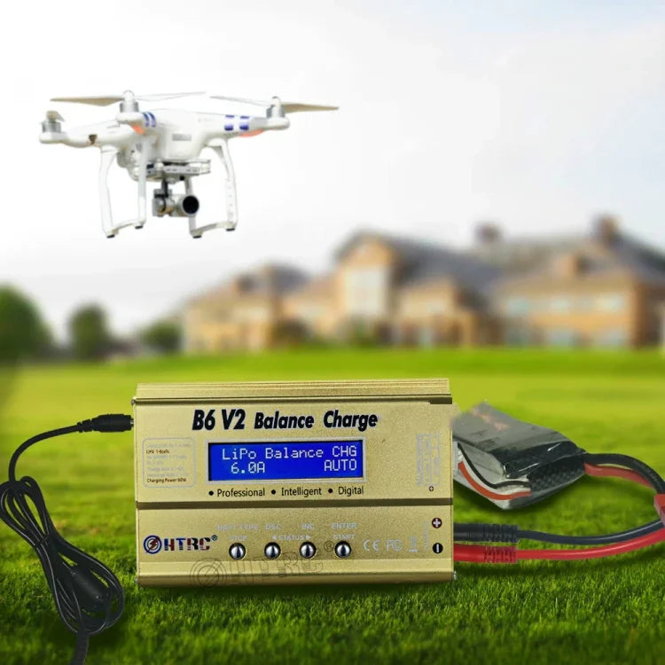 Bộ Sạc Cân Bằng Thông Minh Máy Bay Mô Hình HTRC B6 V2, Phích Cắm US, Phích Cắm EU, Phích Cắm UK, Phích Cắm AU