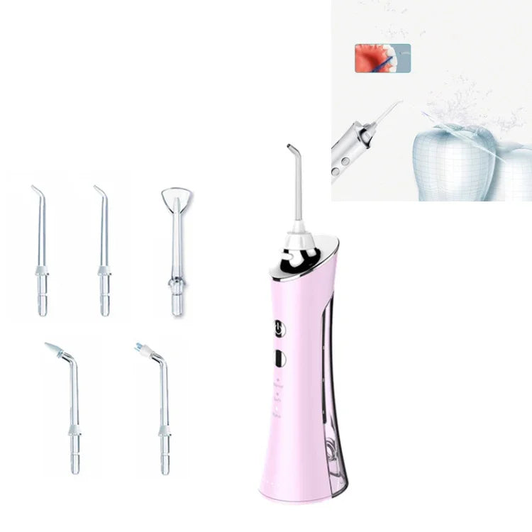 Máy tăm nước điện cạo vôi răng gia đình cầm tay, màu trắng, hồng, xanh dương