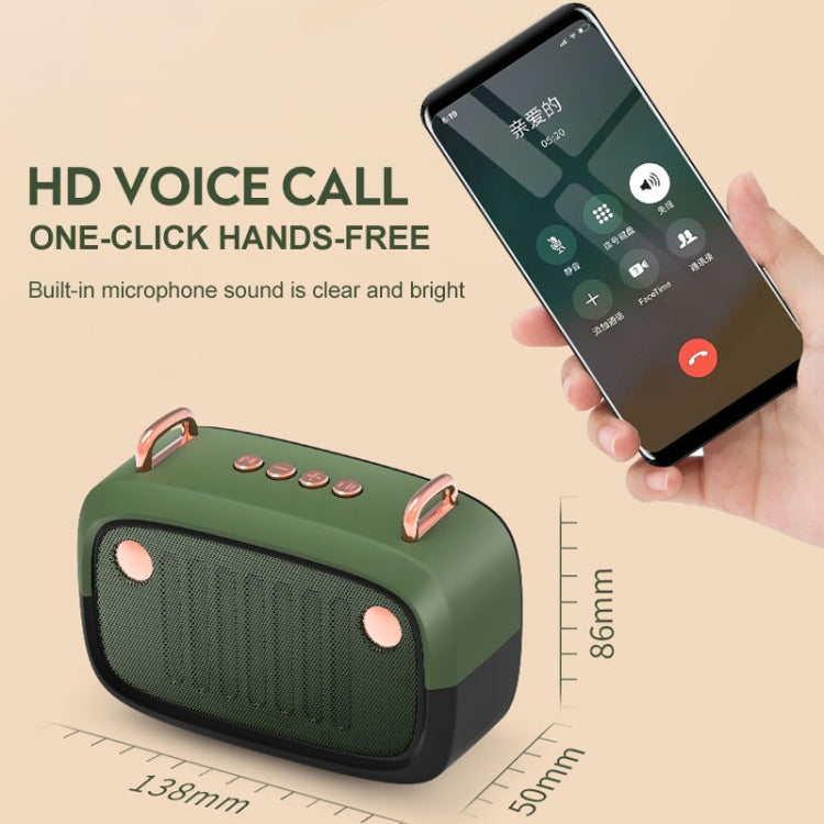 Loa Bluetooth không dây BS32D hình hoạt hình, loa siêu trầm ngoài trời, loa mini di động, màu xanh dương, đen, xám bạc, cam, xanh lá