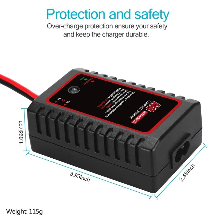 Bộ Sạc Pin Ni-MH Ni-Cr Cân Bằng Thông Minh HTRC N8, Phích Cắm EU, Phích Cắm US, Phích Cắm UK