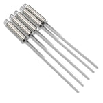 5 cây xiên nướng BBQ bằng thép không gỉ có tay cầm chịu nhiệt