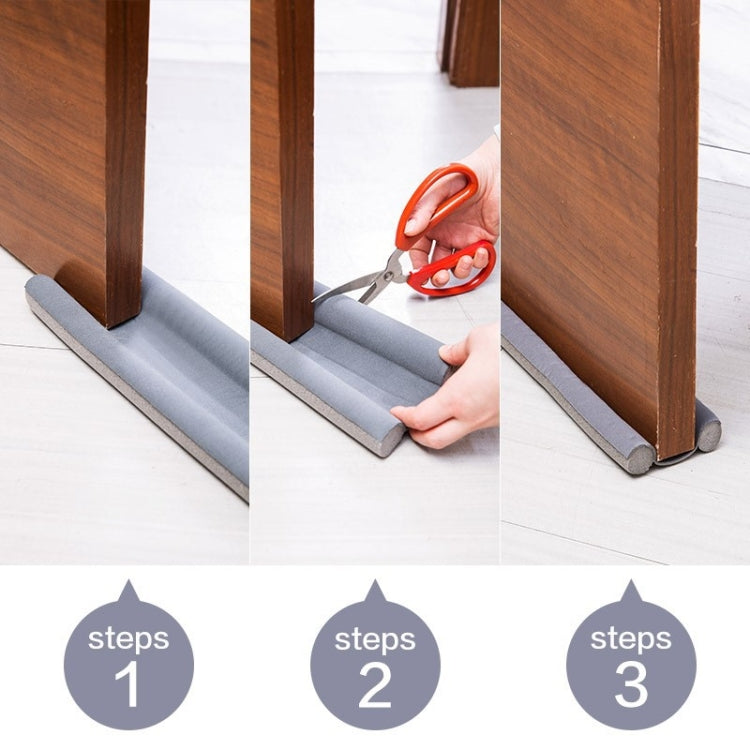 Dải bịt khe cửa cách âm và chống gió, dải dán khe cửa và cửa sổ giữ ấm, băng keo chống bụi, màu xám, trắng, đen