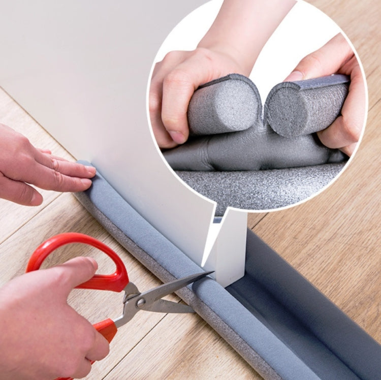 Dải bịt khe cửa cách âm và chống gió, dải dán khe cửa và cửa sổ giữ ấm, băng keo chống bụi, màu xám, trắng, đen