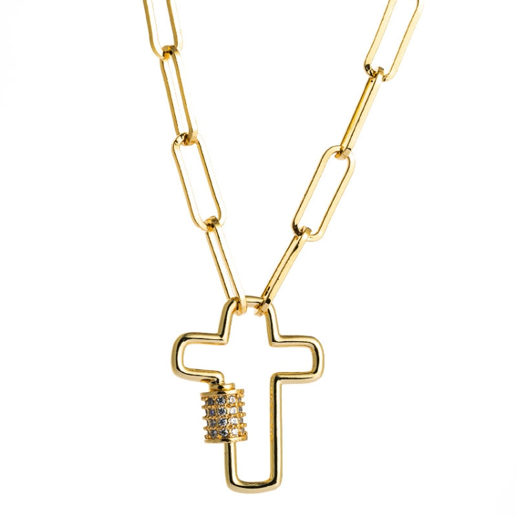 Dây chuyền mặt thánh giá xương quai xanh bằng đồng micro-đính đá Zircon tinh tế, thánh giá, dành cho nữ