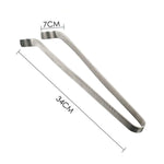 Kẹp Nướng Thép Không Gỉ Dụng Cụ Nướng Bánh Mì Kẹp Mỳ Ý Kẹp Thịt Bít Tết, Kẹp Nướng