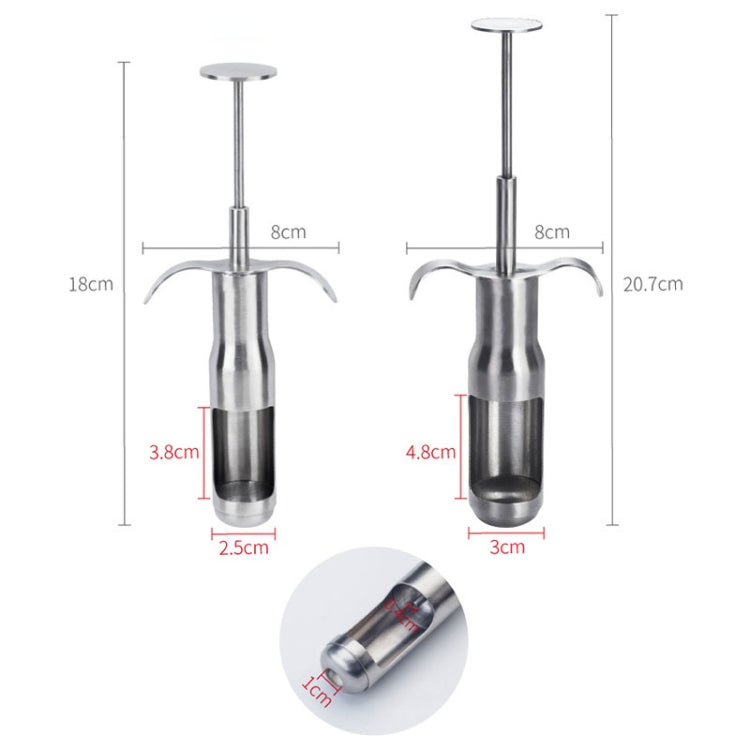 Dụng cụ lấy hạt chà là bằng thép không gỉ, dụng cụ lấy hạt quả cherry, kích thước nhỏ, lớn