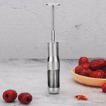 Dụng cụ lấy hạt chà là bằng thép không gỉ, dụng cụ lấy hạt quả cherry, kích thước nhỏ, lớn